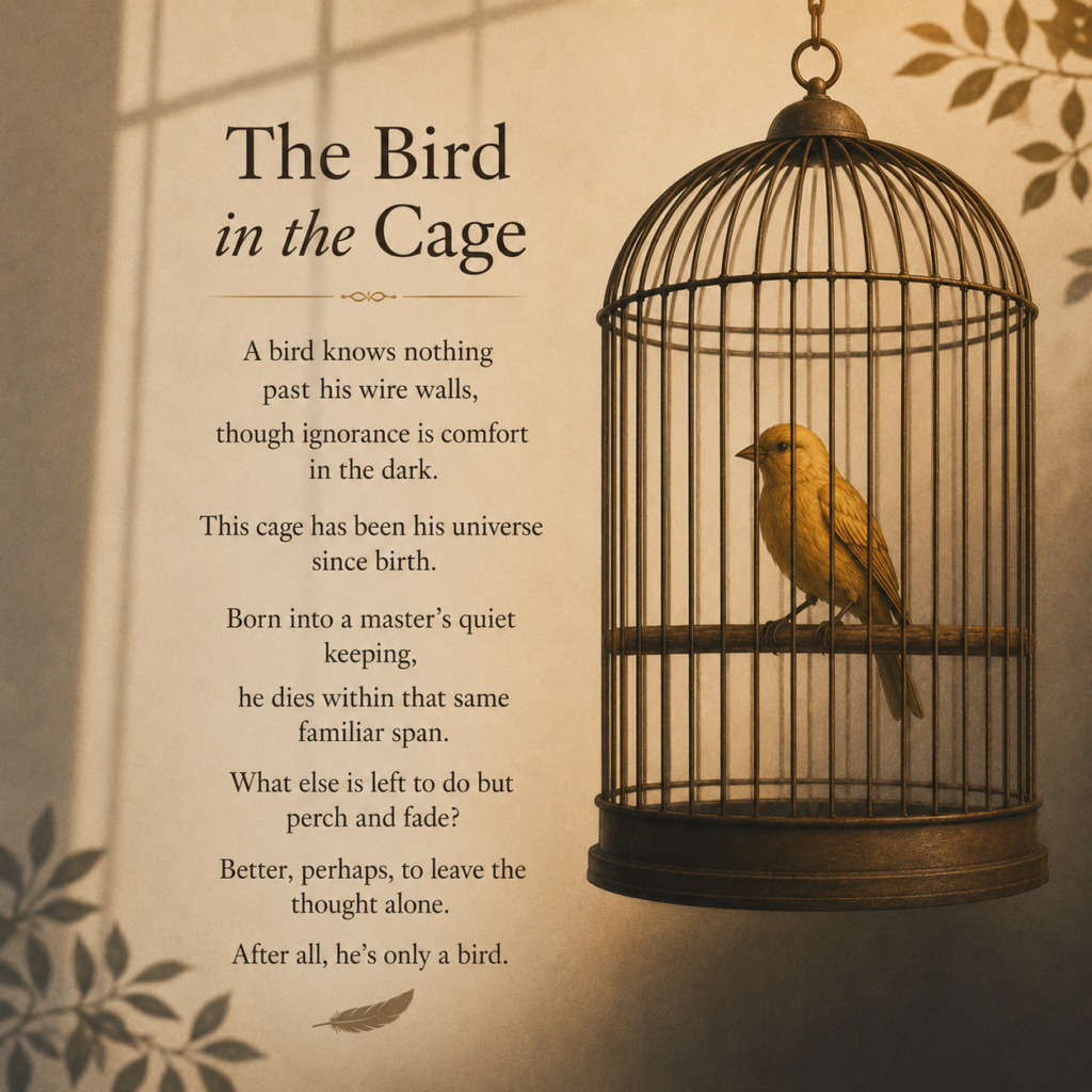 Bird in a cage